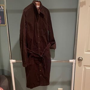 Tommy Hilfiger Women's Dark Brown Corduroy Dress